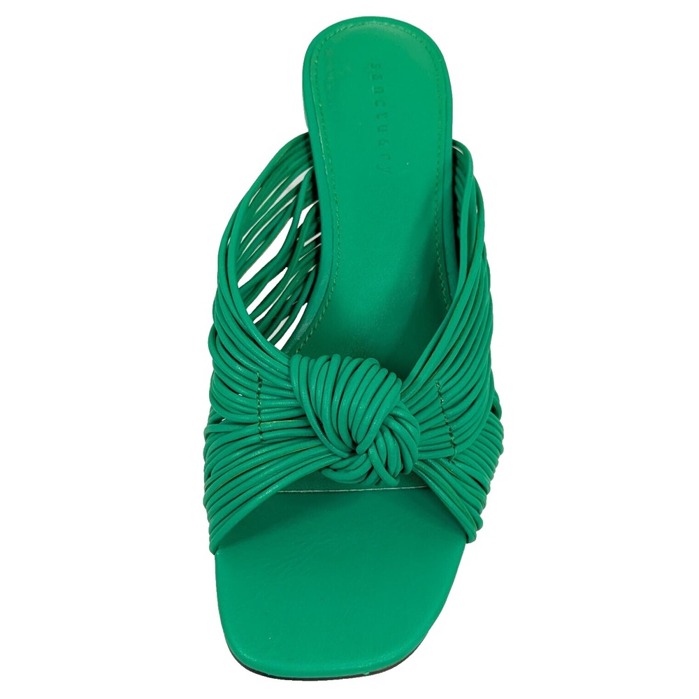 Sanctuary Women's Maven Heeled Knot Sandal Jelly Bean Green 6 NEW IN BOX
